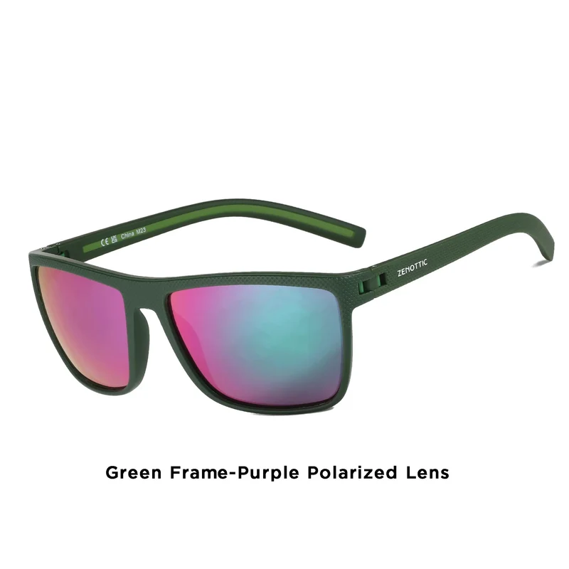 ZENOTTIC Retro Square Polarized Sunglasses Fashion Shade Women Men Ultra light TR90 Frame UV400 Protection Classics Sun Glasses