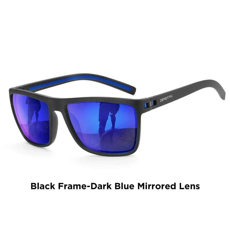 ZENOTTIC Retro Square Polarized Sunglasses Fashion Shade Women Men Ultra light TR90 Frame UV400 Protection Classics Sun Glasses