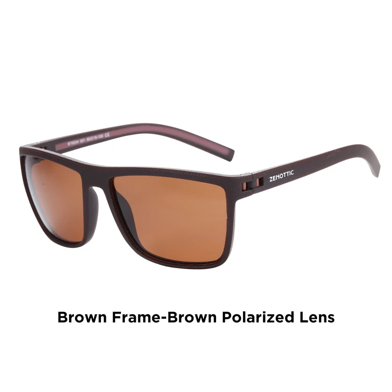 ZENOTTIC Retro Square Polarized Sunglasses Fashion Shade Women Men Ultra light TR90 Frame UV400 Protection Classics Sun Glasses
