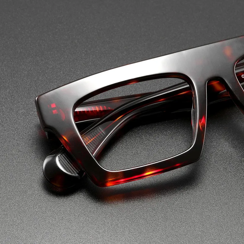 High Quality Acetate Optical Glasses Frame Men Women Luxury Brand Vintage Square Eyeglasses Customized Prescription Eyewear