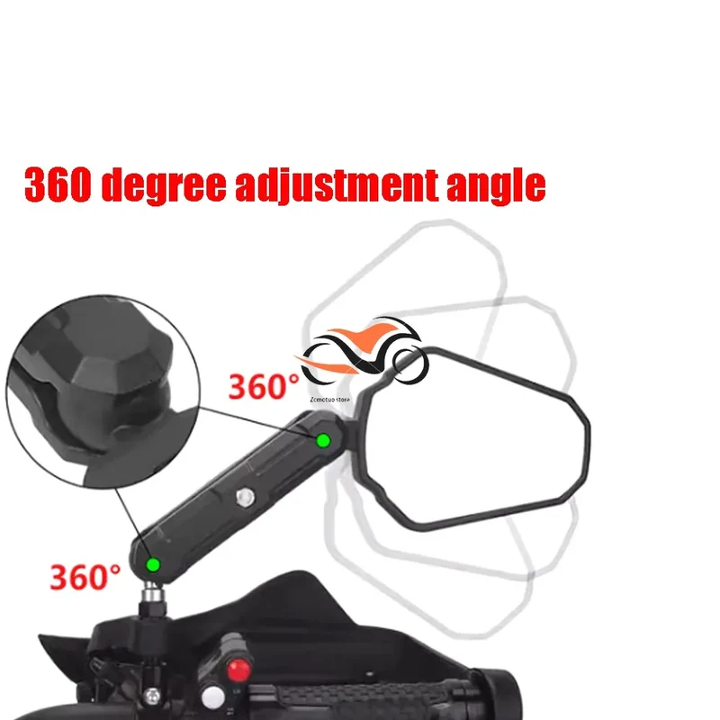 Rearview Mirrors Side Mirror Adjustable Foldable Rear View Mirror For YAMAHA TENERE 700 Tenere700 xt660z xt1200 Tracer 9 GT