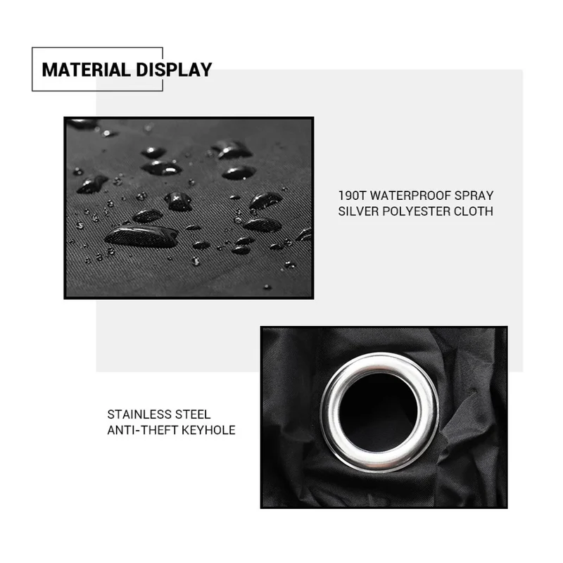 Motorcycle Cover Universal Waterproof Accessories Outdoor Sunscreen Rain For Scooter Bicycle Uv Dustproof Protective Cover M-4XL