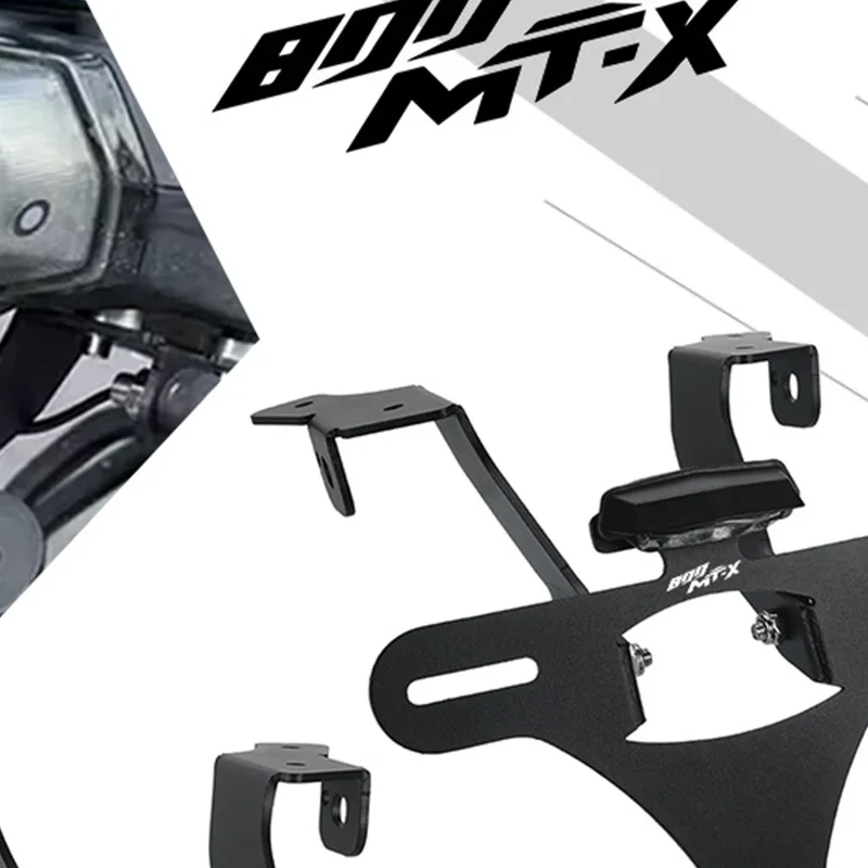 2024 2025 2026 For CFMOTO CF MOTO 800 MTX 800MT-X MT Motorcycle Aluminum License Plate Holder Fender Eliminator Tail Frame Plate