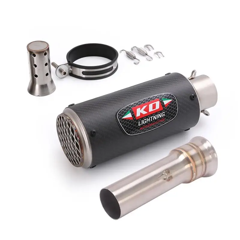 51MM Exhaust Pipe Motorcycle Muffler Mid Pipe Stainles Steel Escape Modified For 1290 Super Adventure R/S/T 2016-2020