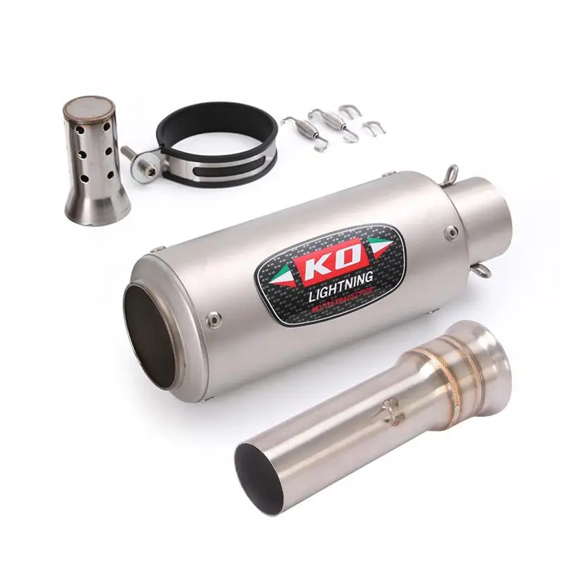 51MM Exhaust Pipe Motorcycle Muffler Mid Pipe Stainles Steel Escape Modified For 1290 Super Adventure R/S/T 2016-2020