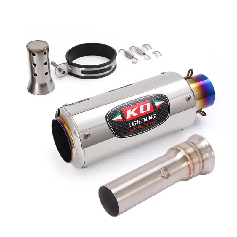 51MM Exhaust Pipe Motorcycle Muffler Mid Pipe Stainles Steel Escape Modified For 1290 Super Adventure R/S/T 2016-2020