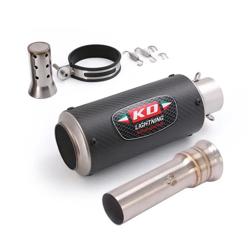 51MM Exhaust Pipe Motorcycle Muffler Mid Pipe Stainles Steel Escape Modified For 1290 Super Adventure R/S/T 2016-2020