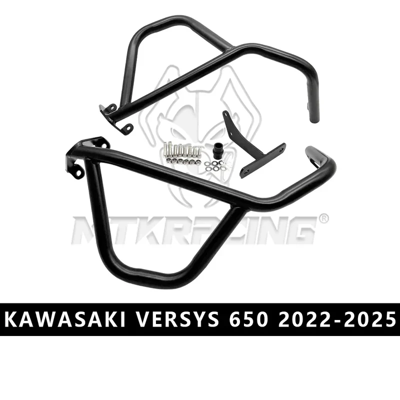 MTKRACING Crash bars For KAWASAKI VERSYS-650 2022-2025 Engine Guard Crash Bar Protector Kit Versys 650