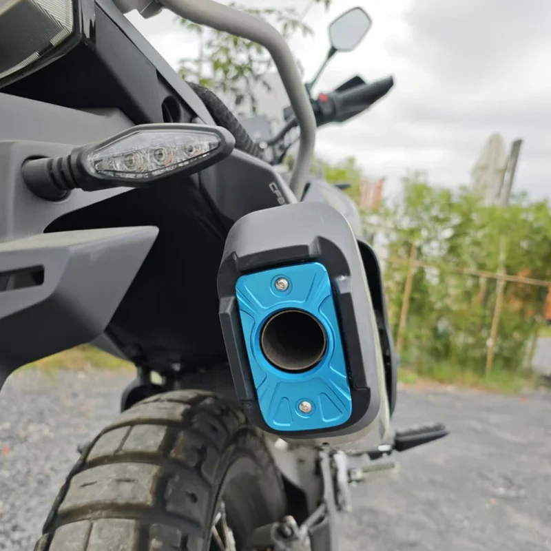 For CFMOTO 800MT-X Motorcycle Exhaust Hood Guards Covers 800MT 800 MTX Exhaust Trim Decorative Cover Pipe Tail End Accessiores