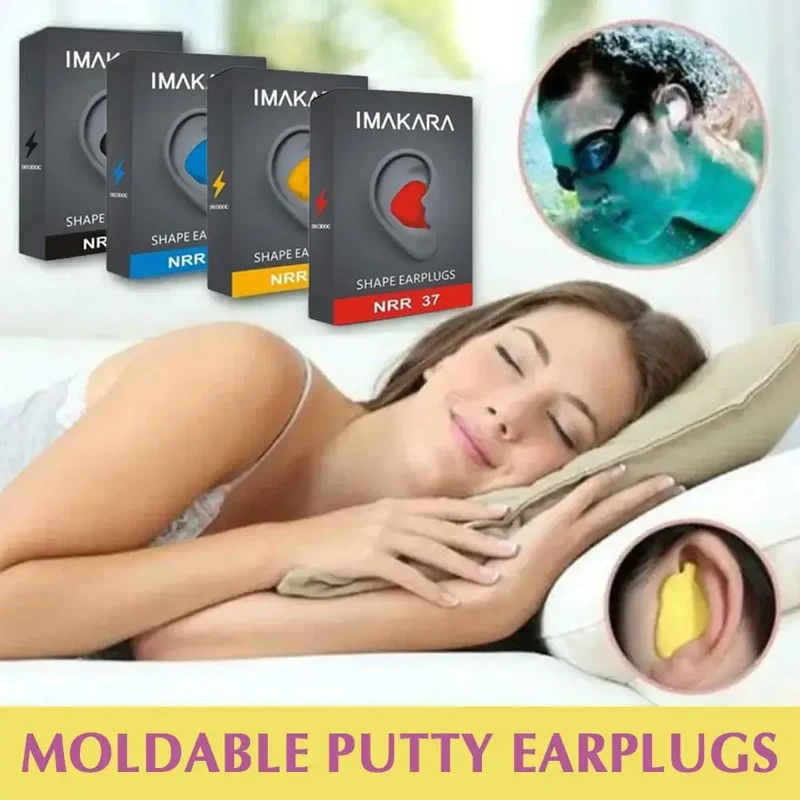 Anti-Noise Ear Plug Sound Insulation Ear Protection Earplugs Sleeping Plugs Waterproof Silicone Swim Earplugs Soft Ear Care
