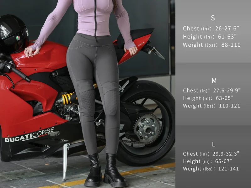 WOSAWE Women Motorcycle Pants Slim Fit with Off-road Outdoor Riding Pants With CE Protective Knee Pads Motocross Motorbike Pant