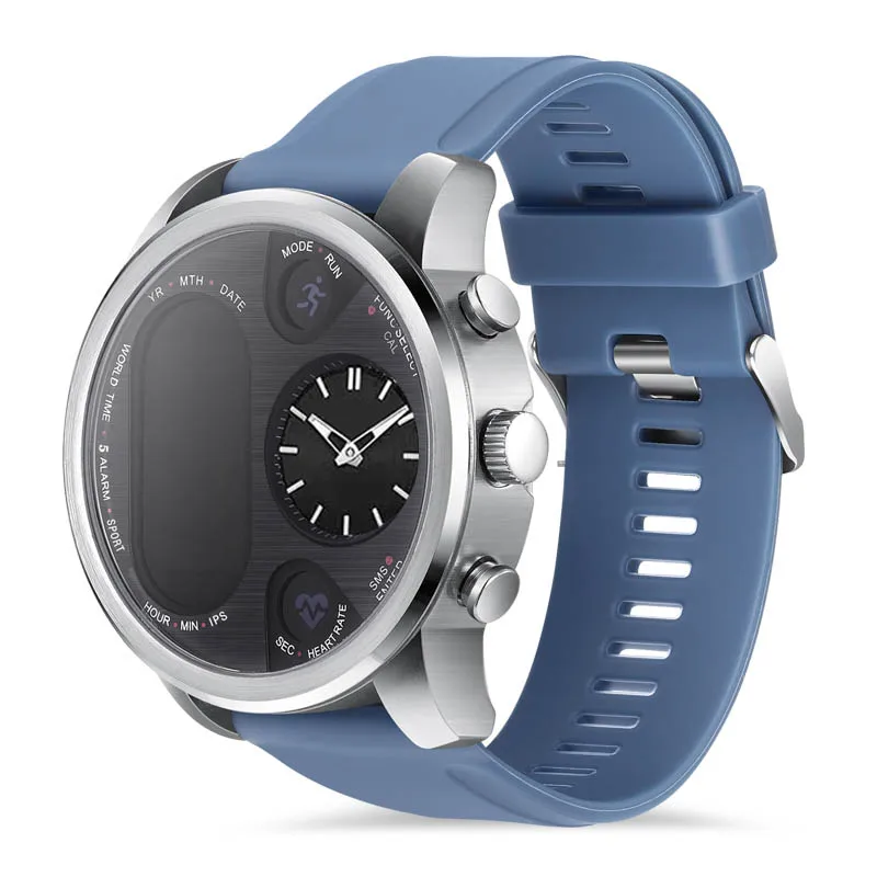 T3PRO t3 Dual Time Hybrid Watch Japanese Quartz Movement IPS Screen Message Display Call Reminder Heart Rate for Ios Android