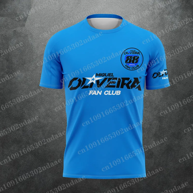 2025 new number 80 driver Miguel Oliveira racing enthusiast summer children's adult fashionable breathable T-shirt