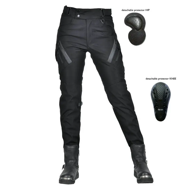 Motorcycle Riding Pants Waterproof Breathable Women's Motorcycle High-waisted Pants Anti-drop Retro Commuting Pants Windproof