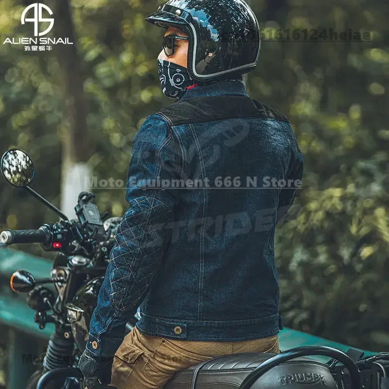 Retro Motorcycle Jeans Jackets Mens Motocross Motorcycle Armor CE Protective Gear Bicycle Skateboard Motobike Clothes