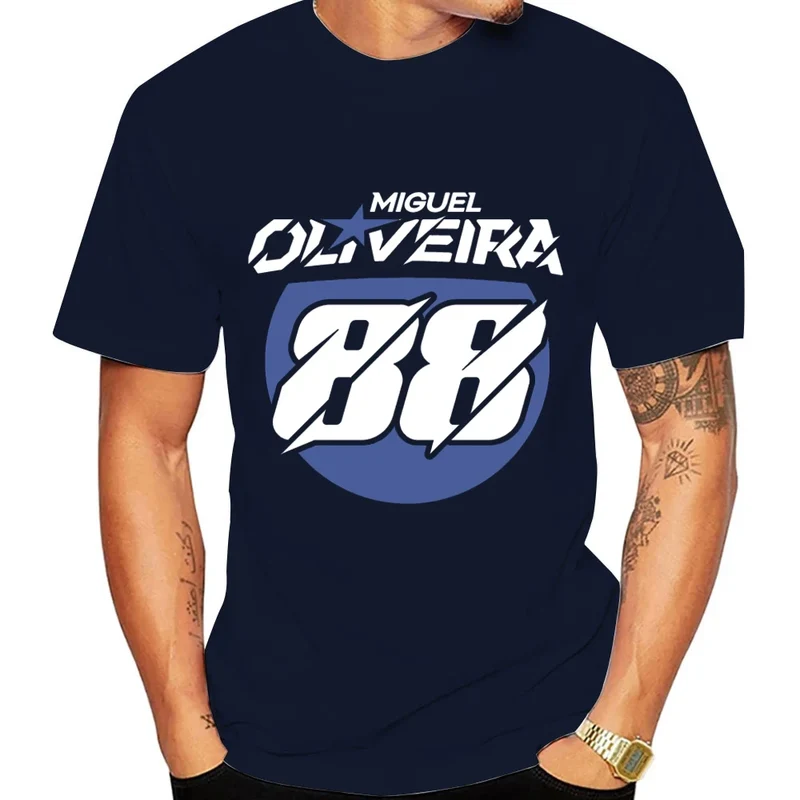 Miguel Oliveira 88 Driver Motorcycle Team Men T-shirt Summer Short Sleeve Women Tee Shirt 2025 100% Cotton Couple Clothes Tops