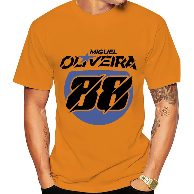 Miguel Oliveira 88 Driver Motorcycle Team Men T-shirt Summer Short Sleeve Women Tee Shirt 2025 100% Cotton Couple Clothes Tops