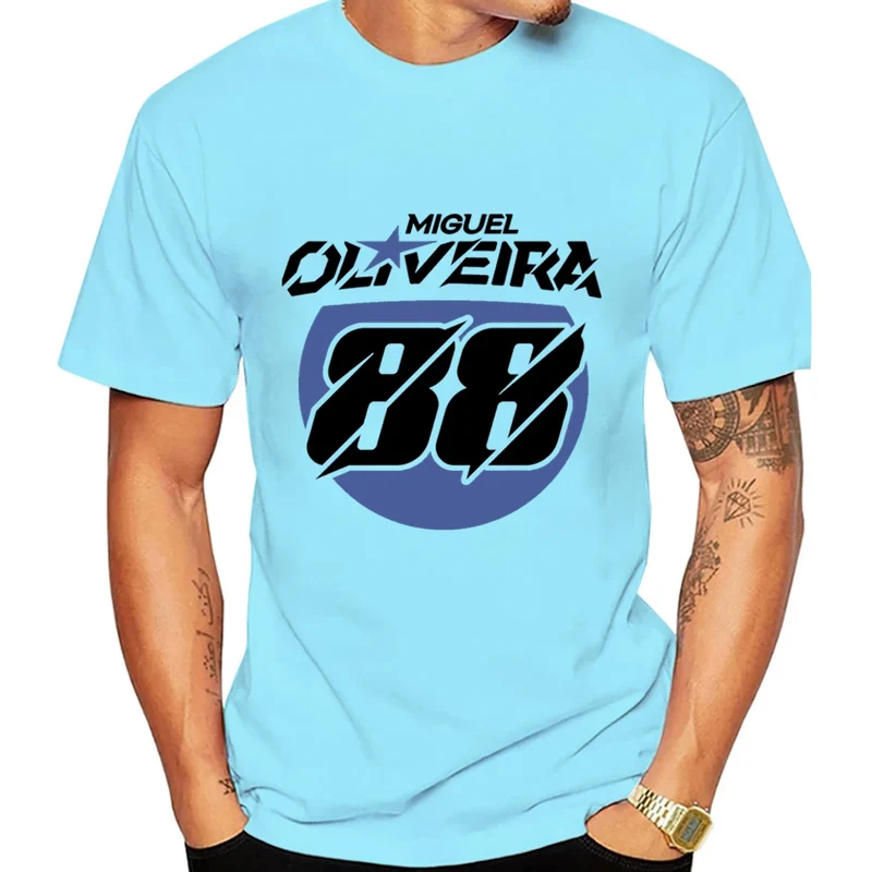 Miguel Oliveira 88 Driver Motorcycle Team Men T-shirt Summer Short Sleeve Women Tee Shirt 2025 100% Cotton Couple Clothes Tops