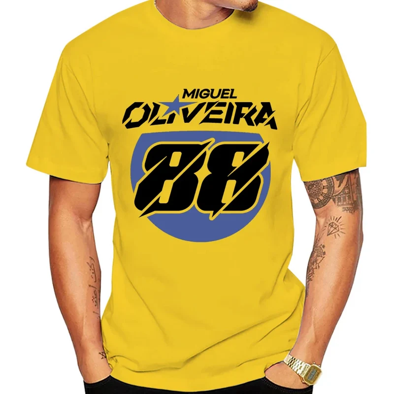Miguel Oliveira 88 Driver Motorcycle Team Men T-shirt Summer Short Sleeve Women Tee Shirt 2025 100% Cotton Couple Clothes Tops