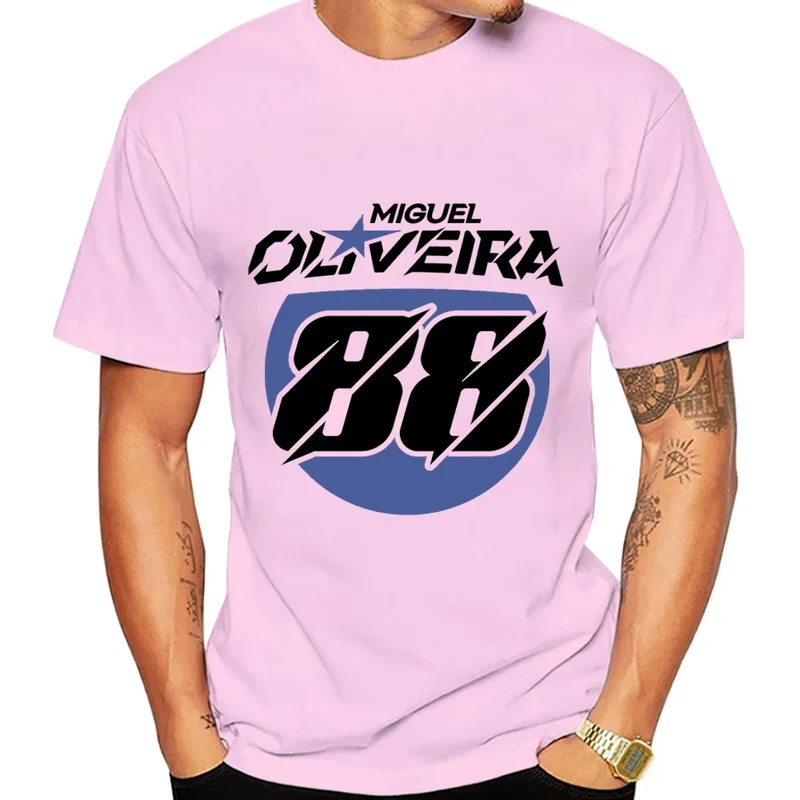 Miguel Oliveira 88 Driver Motorcycle Team Men T-shirt Summer Short Sleeve Women Tee Shirt 2025 100% Cotton Couple Clothes Tops