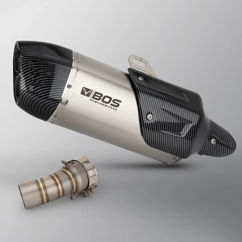 For BMW R1300GS ADV R1300R R1300RS Motorcycle Exhaust Slip-on Line Modify Stainless Middle Pipe S7 Muffler Adventure Moto Escape