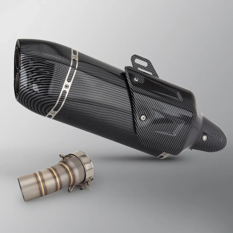 For BMW R1300GS ADV R1300R R1300RS Motorcycle Exhaust Slip-on Line Modify Stainless Middle Pipe S7 Muffler Adventure Moto Escape