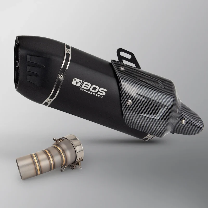 For BMW R1300GS ADV R1300R R1300RS Motorcycle Exhaust Slip-on Line Modify Stainless Middle Pipe S7 Muffler Adventure Moto Escape