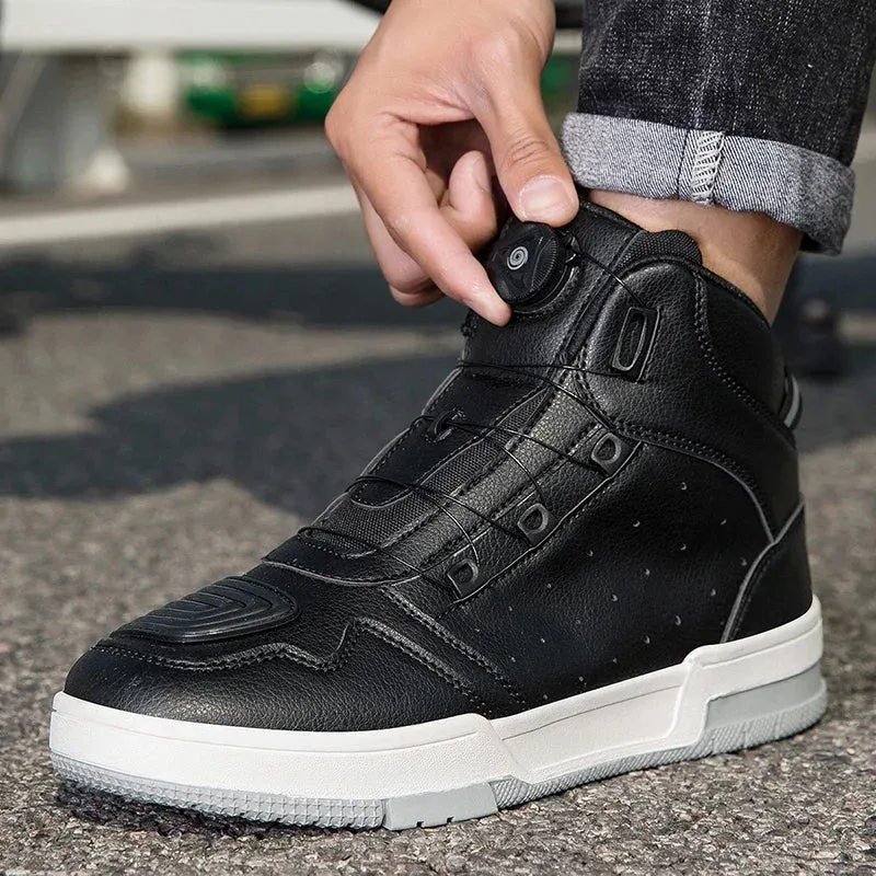 Summer New Motorcycle Boots Men Women Knight Outdoor Riding Anti-slip Spring Sneakers Shoes Bicycle Mountain Racing Road Speed