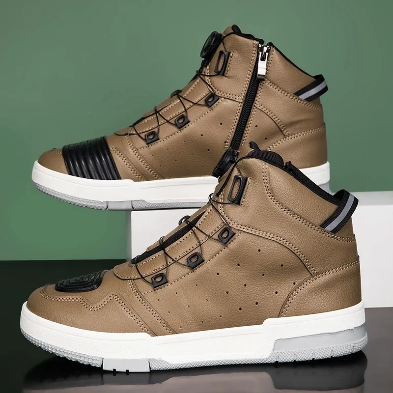 Summer New Motorcycle Boots Men Women Knight Outdoor Riding Anti-slip Spring Sneakers Shoes Bicycle Mountain Racing Road Speed