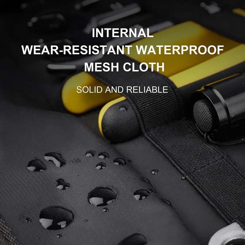 Rhinowalk Motorcycle Tool Bag Roll Toolkit Saddle Bag Portable Repair Kit Storage Pouch Universal Large Capacity Side Tool Bag