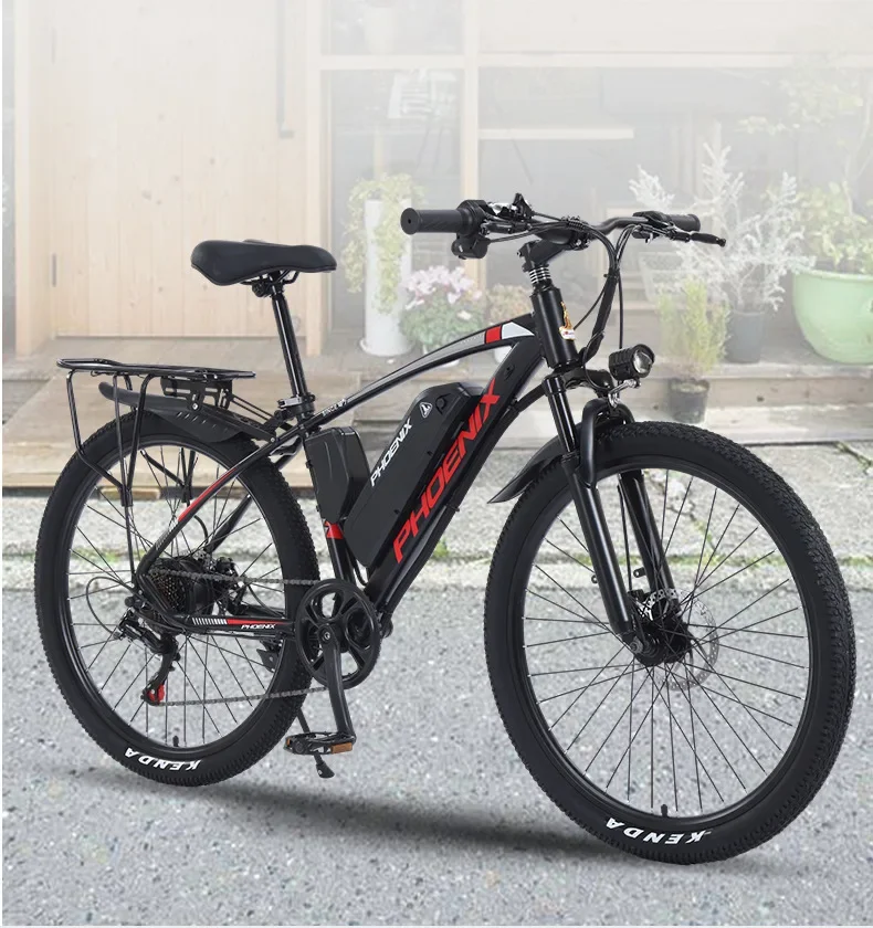 Electric Bike 1000W Motor Fat Tire Mountain Electric Bicycle Beach Snow Ebike 48V 13AH Hidden Battery Bike