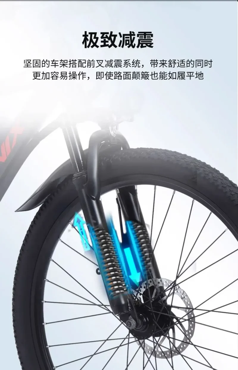 Electric Bike 1000W Motor Fat Tire Mountain Electric Bicycle Beach Snow Ebike 48V 13AH Hidden Battery Bike