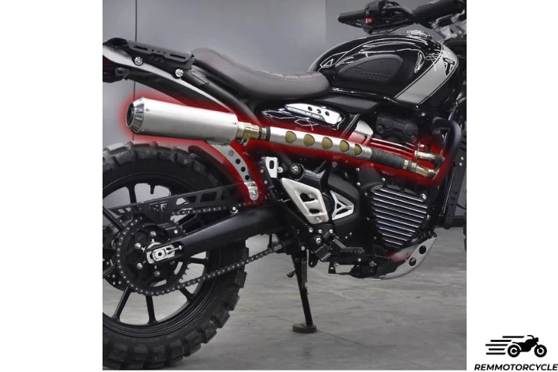 Echappement haut Triumph Scrambler 400 X - Speed 400