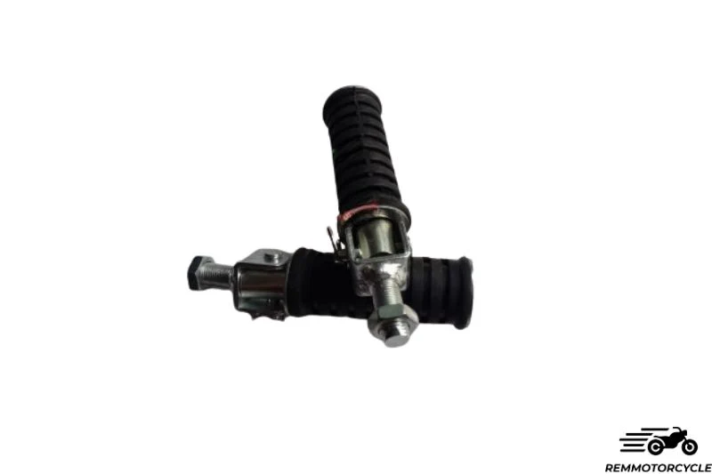 Cales pieds moto caoutchouc avec supports