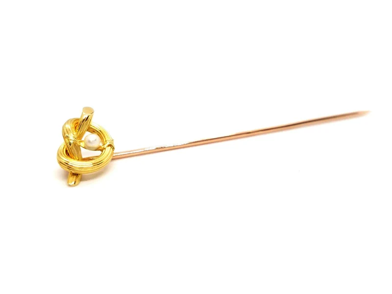 Accessoire Pince à cravate Or jaune, Or rose Perle