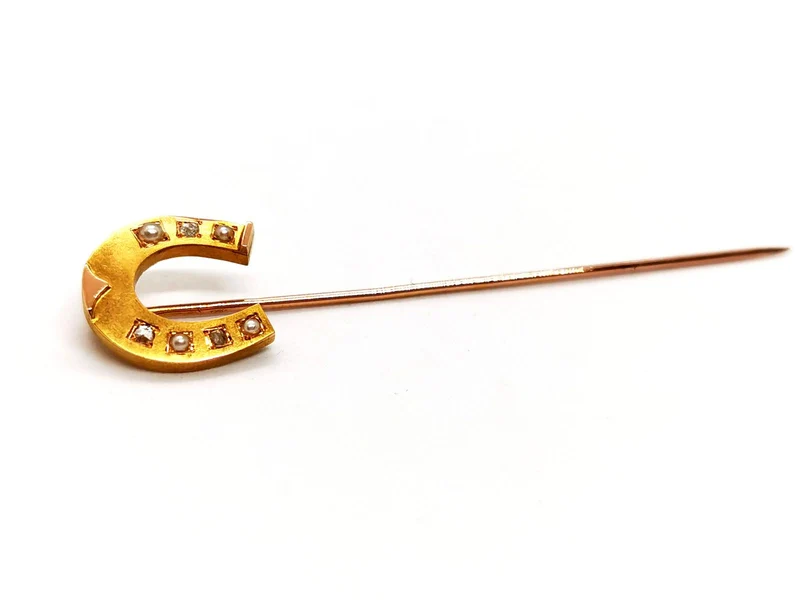 Accessoire Epingle Or jaune, Or rose Diamant, Perle