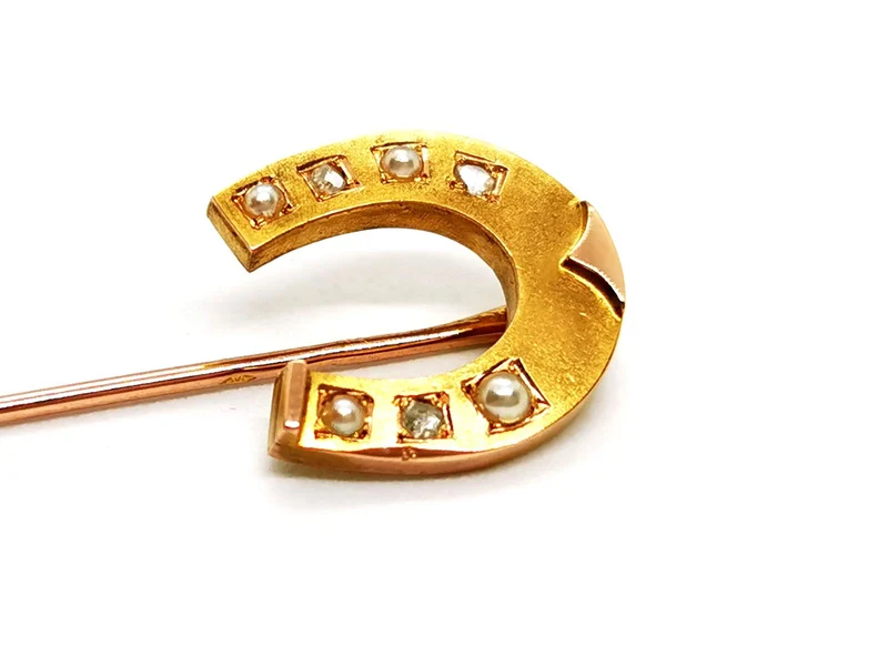 Accessoire Epingle Or jaune, Or rose Diamant, Perle