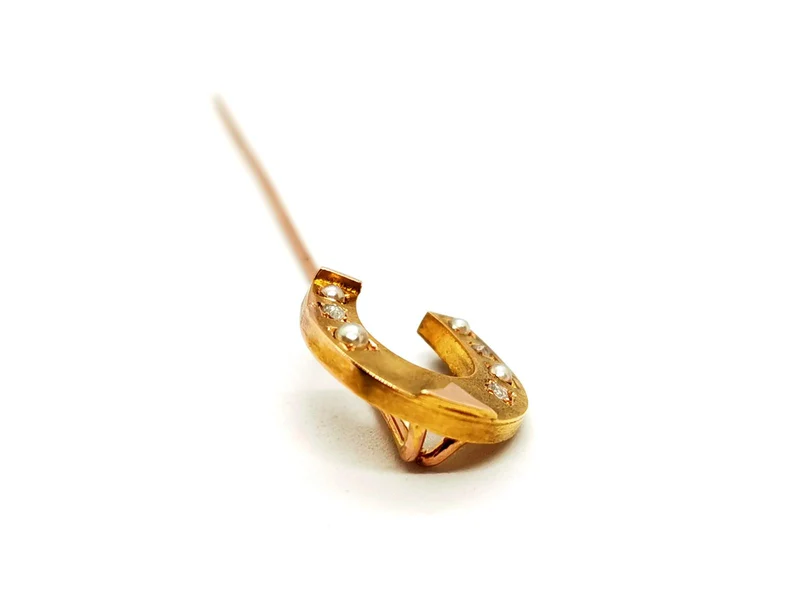 Accessoire Epingle Or jaune, Or rose Diamant, Perle