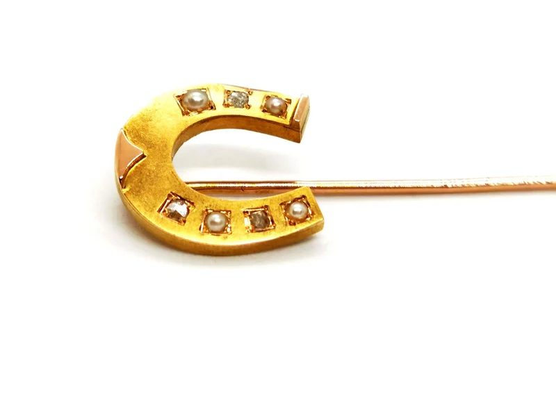 Accessoire Epingle Or jaune, Or rose Diamant, Perle