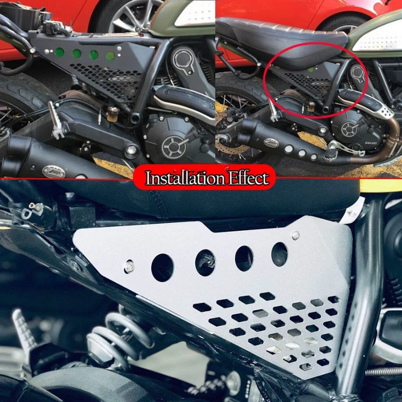 Caches latéraux aluminium DUCATI Scrambler 800