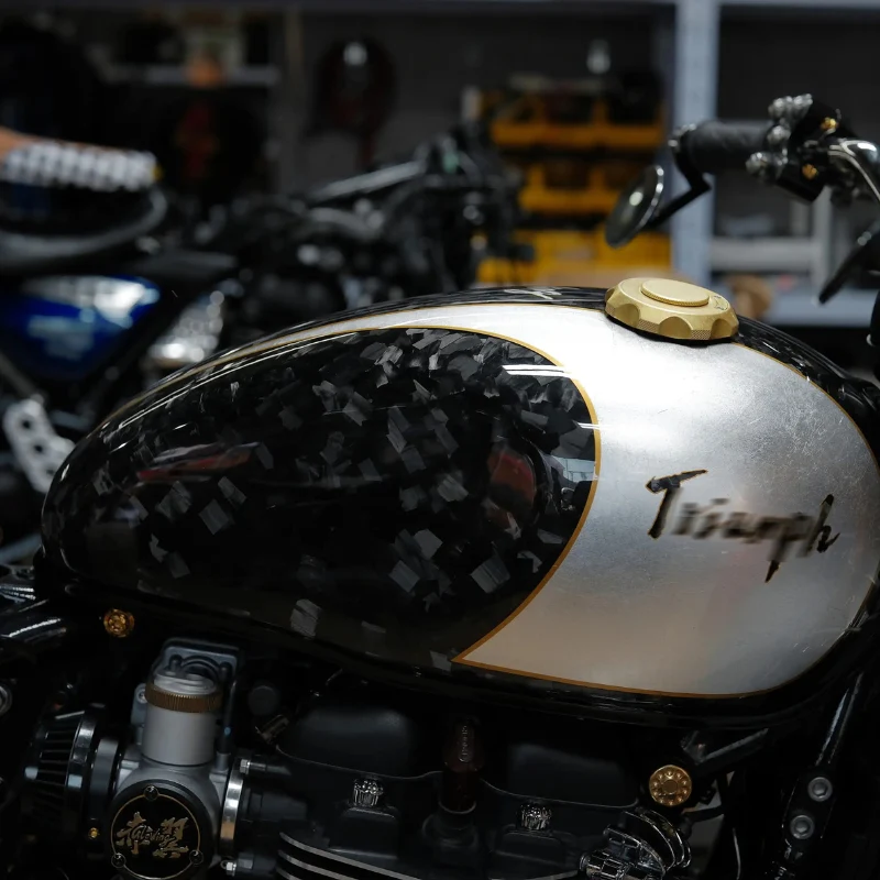 Couvercle bouchon réservoir CNC  Triumph Bobber/Speed Twin/Street Twin
