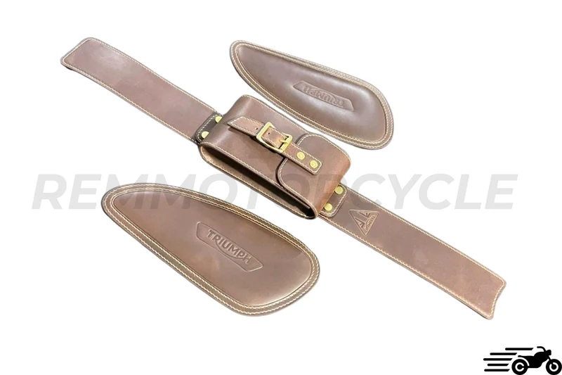 Set cuirs réservoir Triumph Bobber