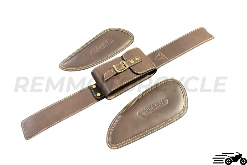 Set cuirs réservoir Triumph Bobber