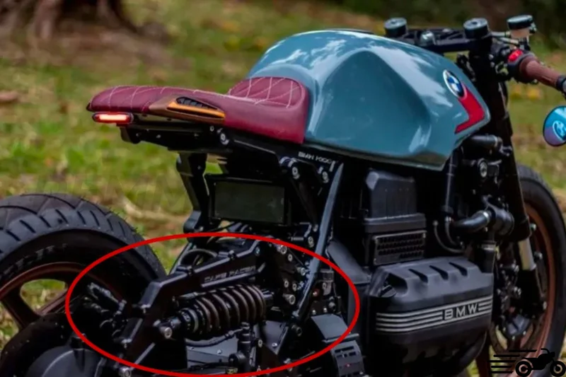 Kit bras oscillant + boucle arrière BMW K100 K75