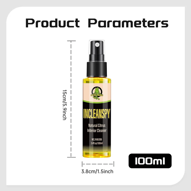 Motorcycle Helmet Cleaner Strong Decontamination Neutral pH Safe Natural Citrus Interior Cleaner Spray INCLEANSPY RG306
