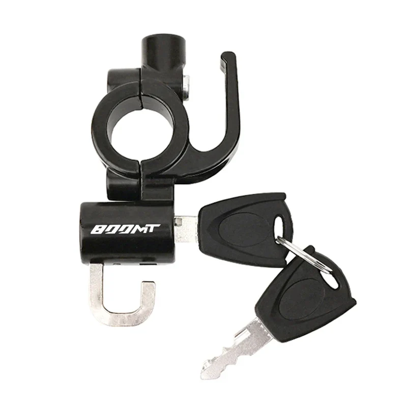 For CFMOTO 800MT 800 MT MT800 2021-2022 22-28mm Universal Motorcycle Helmet Pipe Clamp Hook Lock for Moto Anti Theft Fixin