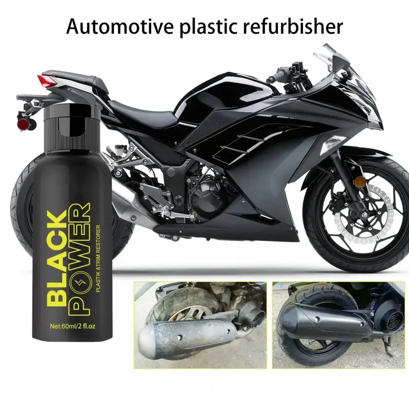 60ml Plastic Renovator Useful Safe Refurbishing Agent Refurbish Plastic Cleaner Renovator Motorcycle Supplies