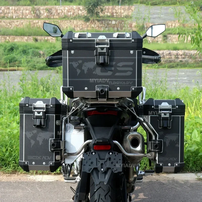 900DS 900DSX Motorcycle Trunk Side Box Top Box Aluminum Left Right Storage Luggage Rear Tail Case For VOGE 900 DS DSX 2024 2025