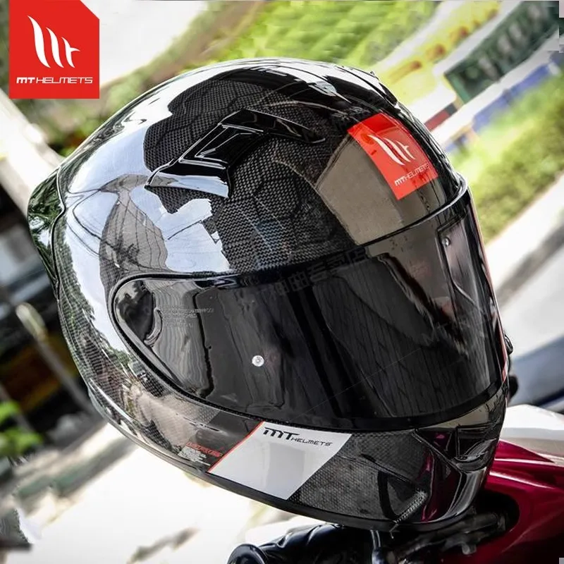 MT KRE Snake Carbon Fibre Motorcycle Helmet ECE2206 DOT Racing Helmet Sport Bike Casco MT 1400g Track Helmets For Honda400R CBR