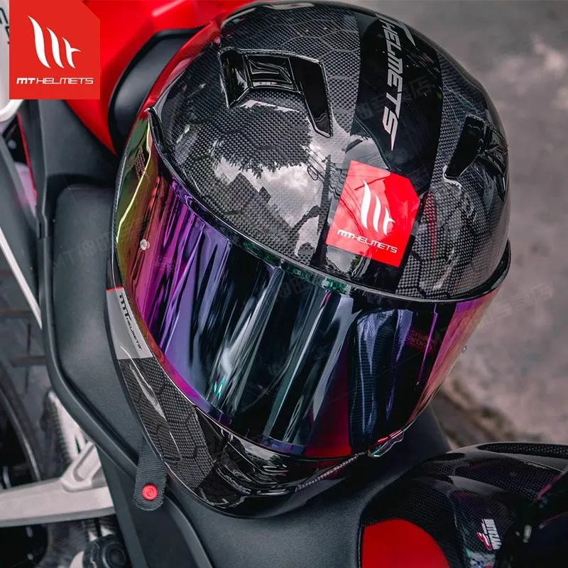 MT KRE Snake Carbon Fibre Motorcycle Helmet ECE2206 DOT Racing Helmet Sport Bike Casco MT 1400g Track Helmets For Honda400R CBR